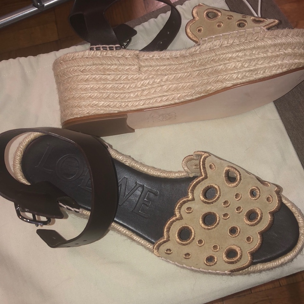 Brand new Loewe espadrille sandals